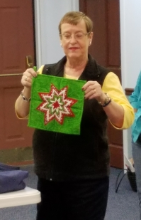 Janice Taylor - folded dahlia block